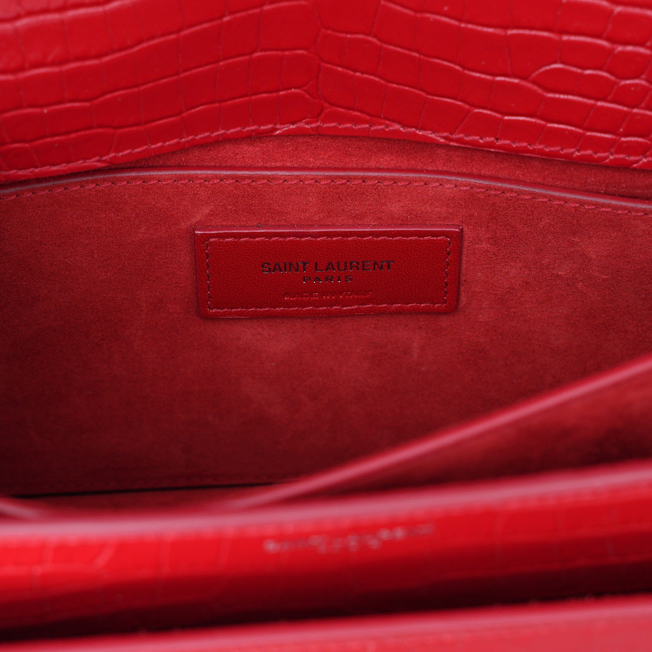 YVES SAINT LAURENT(USED)생로랑 442906 크로커 패턴 선셋백 미듐